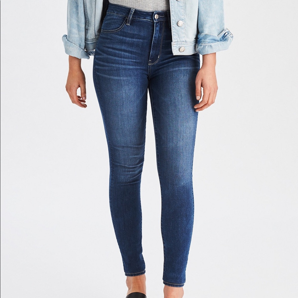 AE High Rise Super Stretch Skinny Jegging Size 6